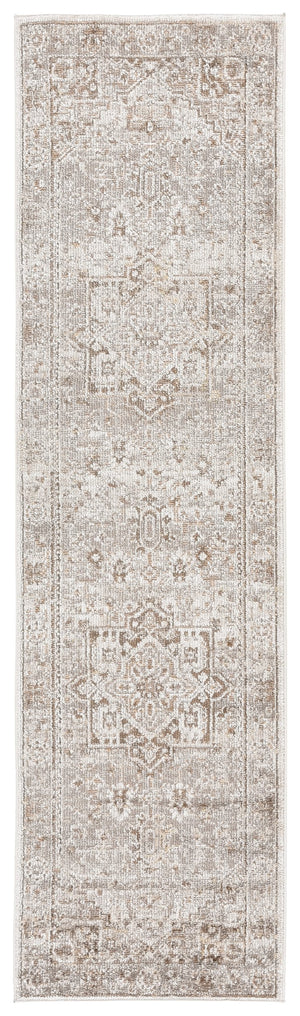 Safavieh Hazel Transitional Area Rug Runner - Elegant Turkish Design For Sophisticated Home Decor & Comfort Brown ,Ivory 50% Polyester,50% Polypropylene Hzl500t-28