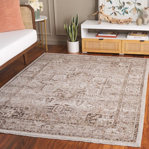 Safavieh Hazel Area Rug - Luxurious Transitional Design For Enhanced Style And Comfort In Any Space Brown ,Ivory 50% Polyester,50% Polypropylene Hzl500t-4