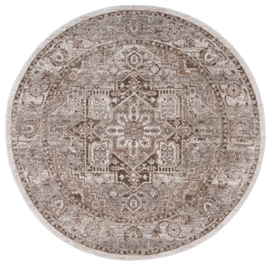 Safavieh Hazel Area Rug - Luxurious Transitional Design For Enhanced Style And Comfort In Any Space Brown ,Ivory 50% Polyester,50% Polypropylene Hzl500t-4