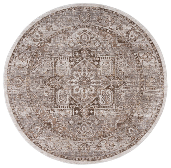 Safavieh Hazel Area Rug - Luxurious Transitional Design For Enhanced Style And Comfort In Any Space Brown ,Ivory 50% Polyester,50% Polypropylene Hzl500t-4