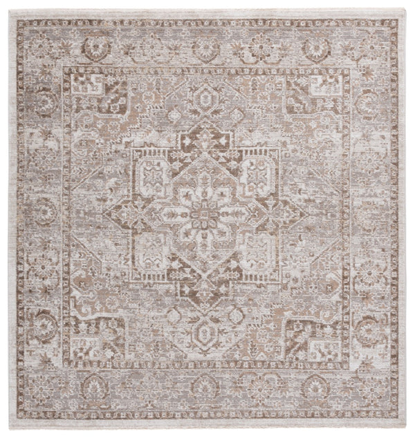 Safavieh Hazel Area Rug - Luxurious Transitional Design For Enhanced Style And Comfort In Any Space Brown ,Ivory 50% Polyester,50% Polypropylene Hzl500t-4