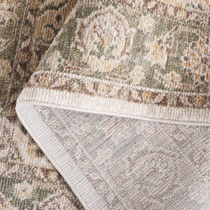Safavieh Hazel Area Rug - Luxurious Transitional Design For Enhanced Style And Comfort In Any Space Green ,Brown 50% Polyester,50% Polypropylene Hzl500y-4