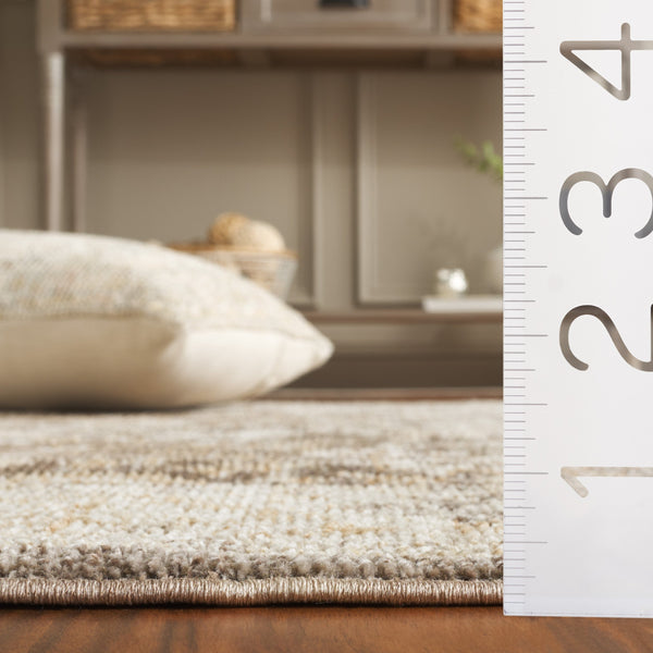 Safavieh Hazel Transitional Area Rug - Elegant Brown And Ivory Design, Durable Power Loomed Turkish Craftsmanship Brown ,Ivory 50% Polyester,50% Polypropylene Hzl502t-5