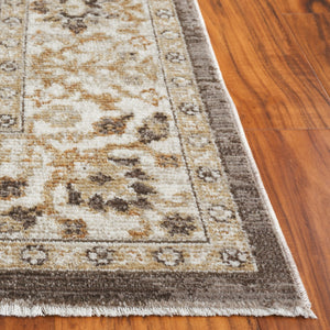Safavieh Hazel Elegant Transitional Area Rug With Botanical Motifs - Luxurious Comfort For Any Space Brown ,Ivory 50% Polyester,50% Polypropylene Hzl502t-4