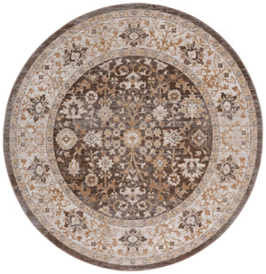 Safavieh Hazel Elegant Transitional Area Rug With Botanical Motifs - Luxurious Comfort For Any Space Brown ,Ivory 50% Polyester,50% Polypropylene Hzl502t-4