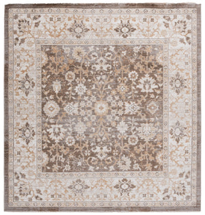 Safavieh Hazel Elegant Transitional Area Rug With Botanical Motifs - Luxurious Comfort For Any Space Brown ,Ivory 50% Polyester,50% Polypropylene Hzl502t-4