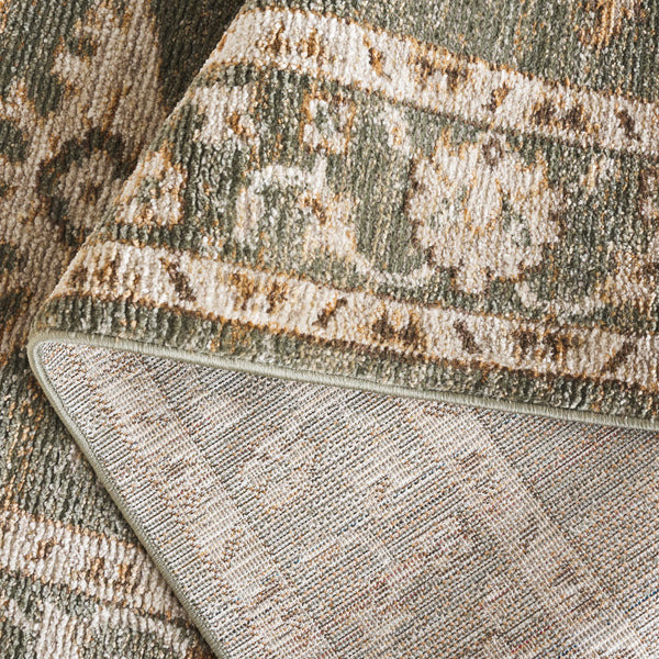 Safavieh Hazel Small 2X5 Rug In Green And Ivory — Power-Loomed Turkish Floral Runner, Low Pile Durable Care 2'-2" x 7'-0" HZL504Y-27