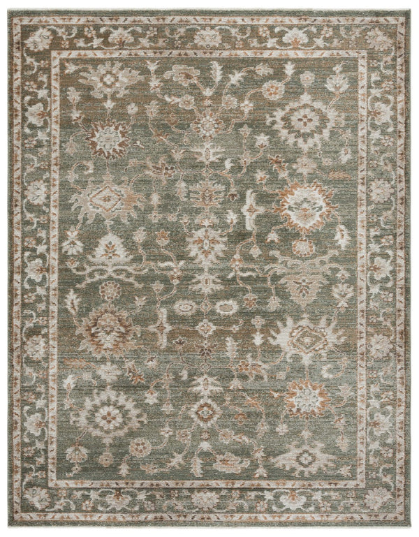 Safavieh Hazel Transitional Area Rug - Luxurious Power Loomed Design In Vibrant Green And Ivory Hues Green ,Ivory 50% Polyester,50% Polypropylene Hzl504y-9