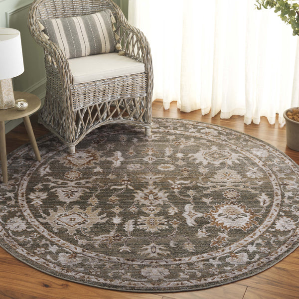 Safavieh Hazel Transitional Runner Area Rug - Elegant Turkish Design In Chic Color Combination For Any Space Green ,Ivory 50% Polyester,50% Polypropylene Hzl504y-6r