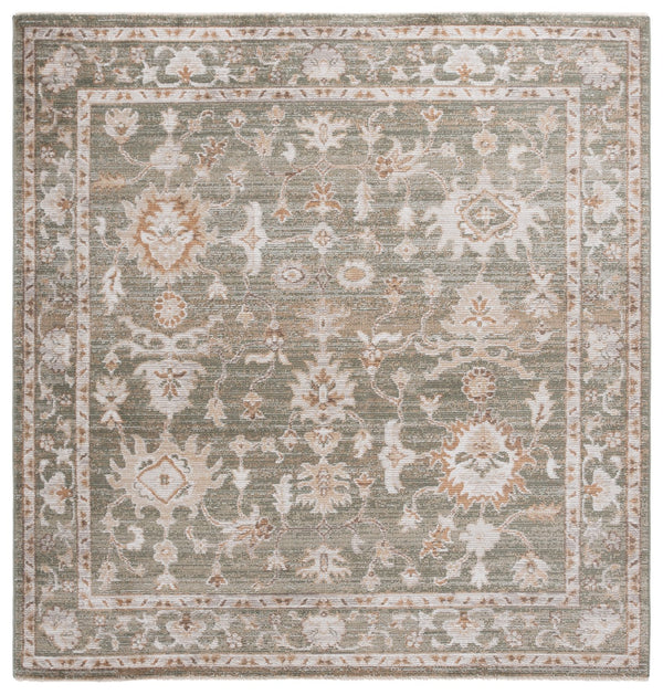Safavieh Hazel Transitional Runner Area Rug - Elegant Turkish Design In Chic Color Combination For Any Space Green ,Ivory 50% Polyester,50% Polypropylene Hzl504y-6sq
