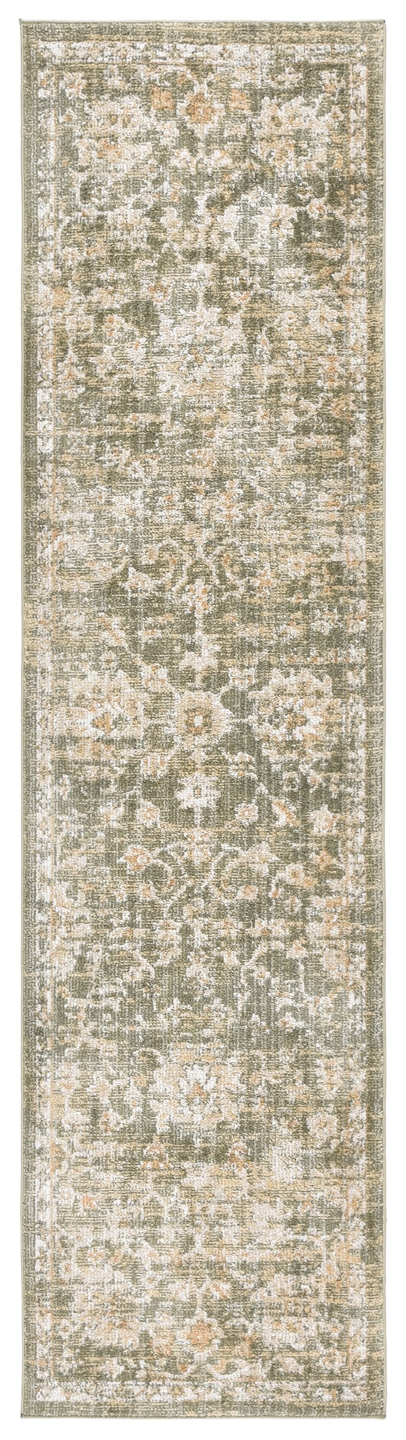 Safavieh Hazel Elegant Green Beige Area Rug With Subtle Floral Transitional Pattern, Power-Loomed Durability 3'-0" x 5'-0" HZL506Y-3