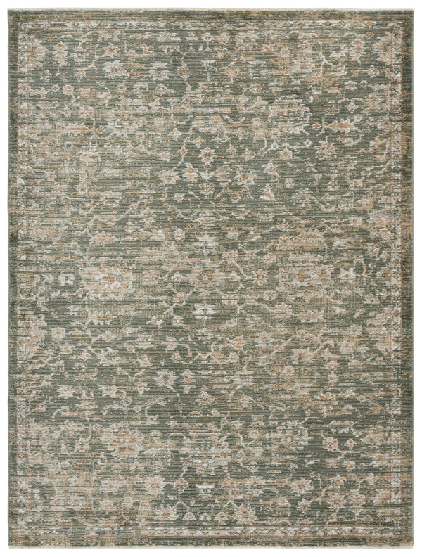 Safavieh Hazel Elegant Runner Area Rug - Luxurious Transitional Design For Hallways, Entryways, And More Green ,Beige 50% Polyester,50% Polypropylene Hzl506y-5