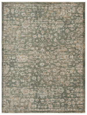 Safavieh Hazel Elegant Green Beige Area Rug With Subtle Floral Transitional Pattern, Power-Loomed Durability 3'-0" x 5'-0" HZL506Y-3