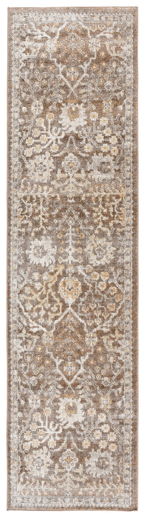 Safavieh Hazel Exquisite Runner Area Rug - Elegant Transitional Design For Hallways, Kitchens & Entryways Brown ,Ivory 50% Polyester,50% Polypropylene Hzl508t-28