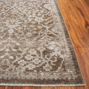 Safavieh Hazel Exquisite Runner Area Rug - Elegant Transitional Design For Hallways, Kitchens & Entryways Brown ,Ivory 50% Polyester,50% Polypropylene Hzl508t-5