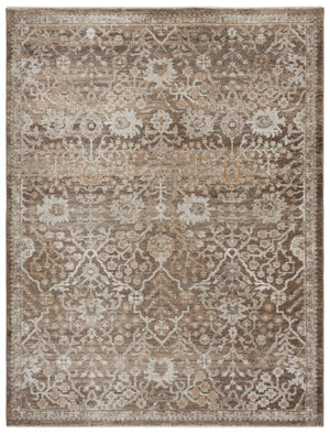 Safavieh Hazel Exquisite Runner Area Rug - Elegant Transitional Design For Hallways, Kitchens & Entryways Brown ,Ivory 50% Polyester,50% Polypropylene Hzl508t-5