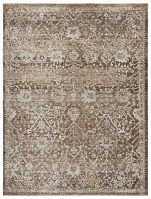 Safavieh Hazel Exquisite Runner Area Rug - Elegant Transitional Design For Hallways, Kitchens & Entryways Brown ,Ivory 50% Polyester,50% Polypropylene Hzl508t-5