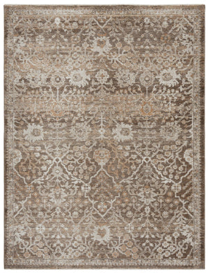 Safavieh Hazel Transitional Area Rug – Elegant Plush Design For Living Room, Bedroom, Or Office Decor Brown ,Ivory 50% Polyester,50% Polypropylene Hzl508t-4