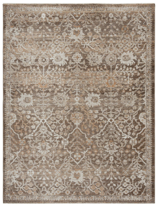Safavieh Hazel Transitional Area Rug – Elegant Plush Design For Living Room, Bedroom, Or Office Decor Brown ,Ivory 50% Polyester,50% Polypropylene Hzl508t-4