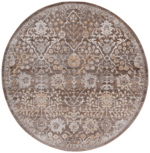 Safavieh Hazel Exquisite Runner Area Rug - Elegant Transitional Design For Hallways, Kitchens & Entryways Brown ,Ivory 50% Polyester,50% Polypropylene Hzl508t-6r