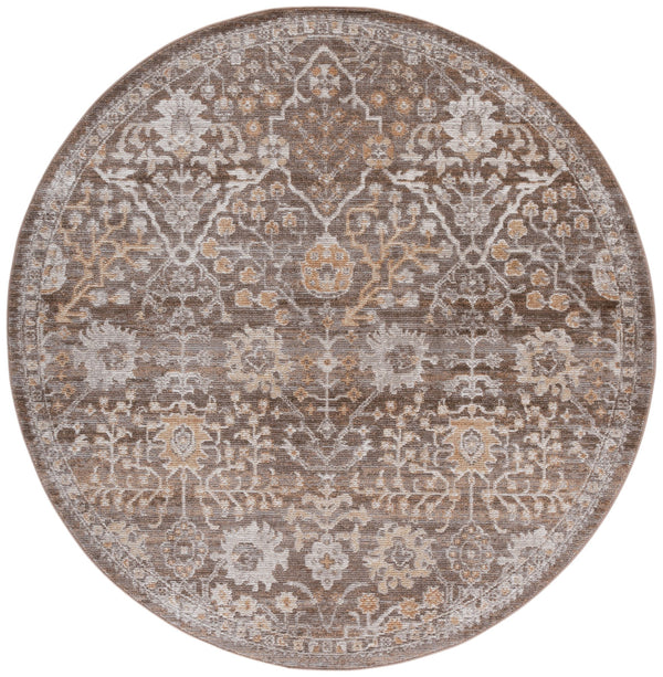 Safavieh Hazel Exquisite Runner Area Rug - Elegant Transitional Design For Hallways, Kitchens & Entryways Brown ,Ivory 50% Polyester,50% Polypropylene Hzl508t-6r