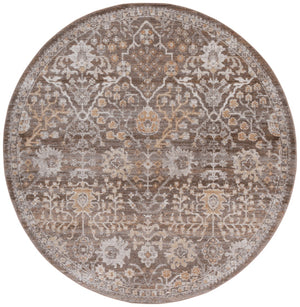 Safavieh Hazel Transitional Area Rug – Elegant Plush Design For Living Room, Bedroom, Or Office Decor Brown ,Ivory 50% Polyester,50% Polypropylene Hzl508t-4