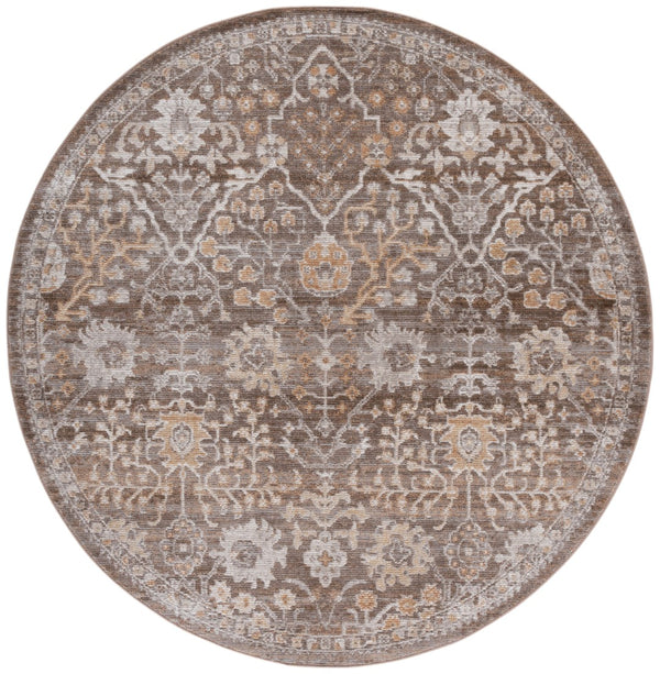 Safavieh Hazel Transitional Area Rug – Elegant Plush Design For Living Room, Bedroom, Or Office Decor Brown ,Ivory 50% Polyester,50% Polypropylene Hzl508t-4