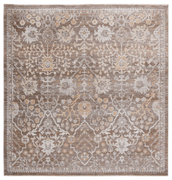 Safavieh Hazel Transitional Area Rug – Elegant Plush Design For Living Room, Bedroom, Or Office Decor Brown ,Ivory 50% Polyester,50% Polypropylene Hzl508t-4