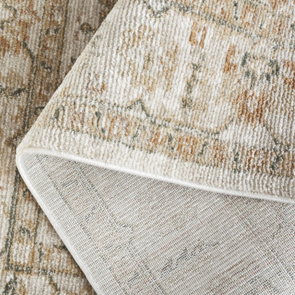Safavieh Hazel Floral Vine Area Rug Distressed Ivory Beige Polypropylene Living Dining Room 6' x 9' HZL510A-6