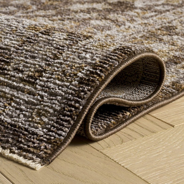 Safavieh Hazel Power Loomed Neutral Area Rug Warm Brown Ivory Tones for Living Bedroom HZL510T-5