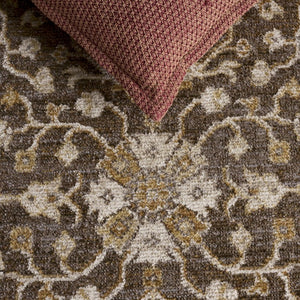 Safavieh Hazel Power Loomed Neutral Area Rug Warm Brown Ivory Tones for Living Bedroom HZL510T-5