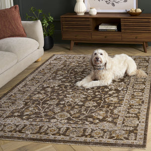 Safavieh Hazel Power Loomed Polyester Area Rug Neutral Tonal Weave for Living and Dining Rooms HZL510T-6