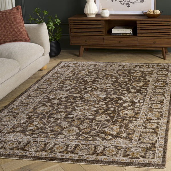 Safavieh Hazel Power Loomed Polyester Area Rug Neutral Tonal Weave for Living and Dining Rooms HZL510T-6