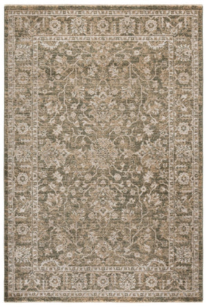 Safavieh Hazel Power Loomed Low Pile Area Rug in Earthy Tones for Living Room or Dining Space HZL510Y-6