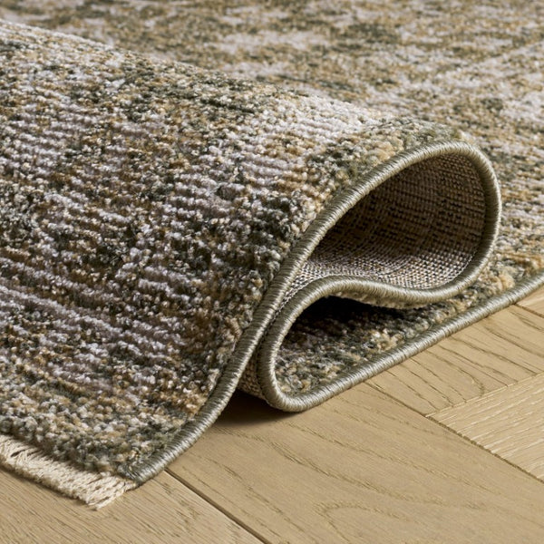 Safavieh Hazel Power Loomed Low Pile Area Rug in Earthy Tones for Living Room or Dining Space HZL510Y-6