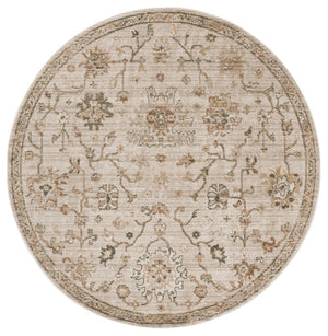 Safavieh Hazel Round Traditional Area Rug Power Loomed Neutral Ivory Beige for Living Rooms HZL512A-6R