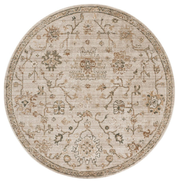 Safavieh Hazel Round Traditional Area Rug Power Loomed Neutral Ivory Beige for Living Rooms HZL512A-6R