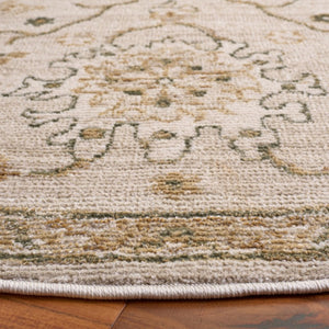 Safavieh Hazel Round Traditional Area Rug Power Loomed Neutral Ivory Beige for Living Rooms HZL512A-6R