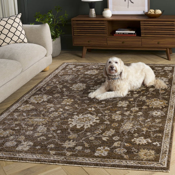 Safavieh Hazel Power Loomed Polypropylene Area Rug Neutral Tones for Living and Dining Rooms HZL512T-5