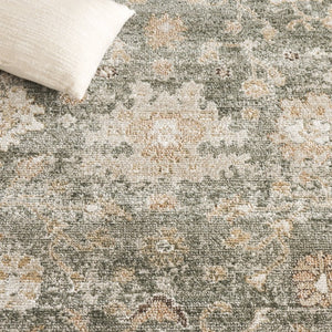 Safavieh Hazel Traditional Runner Rug Turkish Woven Green Beige Hallway Entryway Accent HZL512Y-27