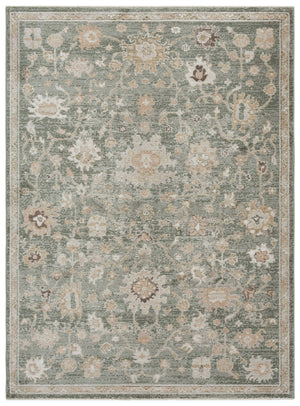 Safavieh Hazel Transitional Area Rug - Elegant Medium Rectangle Design For Contemporary Home Décor Delight Green ,Beige 50% Polyester,50% Polypropylene Hzl512y-5