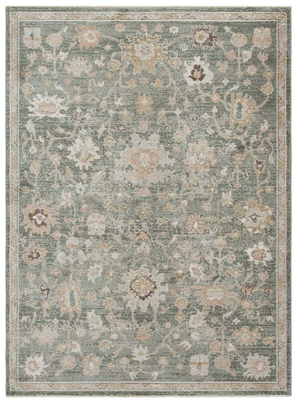 Safavieh Hazel Power-Loomed Turkish Runner In Green And Beige – Low-Profile Durable Hallway Accent Rug 2'-2" x 11'-0" HZL512Y-211