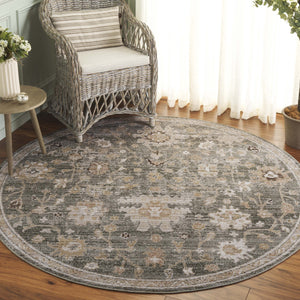 Safavieh Hazel Traditional Green And Beige Floral Area Rug — Low Pile, Durable Power‑Loomed Turkish Accent Rug 3'-0" x 5'-0" HZL512Y-3