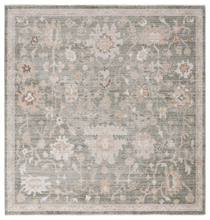 Safavieh Hazel Transitional Area Rug - Elegant Medium Rectangle Design For Contemporary Home Décor Delight Green ,Beige 50% Polyester,50% Polypropylene Hzl512y-6sq