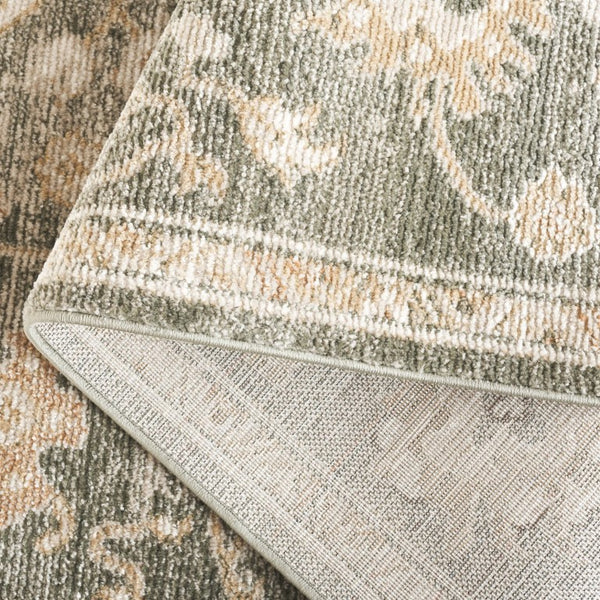Safavieh Hazel Turkish Power Loomed Area Rug Soft Green Beige Blend for Living Dining Rooms HZL512Y-6