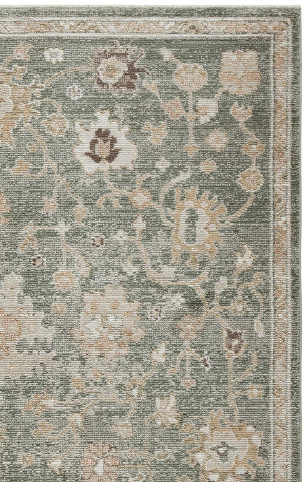 Safavieh Hazel Turkish Power Loomed Area Rug Soft Green Beige Blend for Living Dining Rooms HZL512Y-6