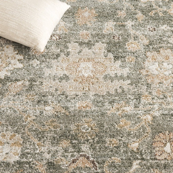 Safavieh Hazel Transitional Sage Green Beige Area Rug Turkish Power Loomed for Living Spaces HZL512Y-8