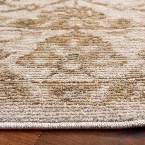 Safavieh Hazel Traditional Round Area Rug Ivory Beige Power Loomed Plush Neutral Living Room HZL514A-6R