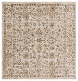Safavieh Hazel Traditional Ivory Beige Area Rug Power Loomed Low Pile Living Room Floor HZL514A-6SQ