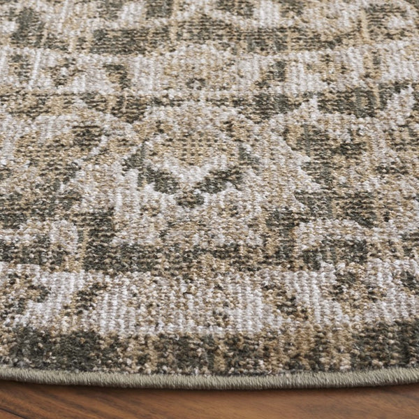 Safavieh Hazel Round Indoor Rug Sage Green Beige Power Loomed in Turkey for Classic Interiors HZL514Y-4R